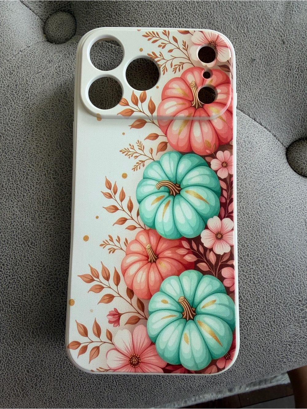 New Stylish Floral Pumpkin iPhone Case fall iPhone 17 pro max